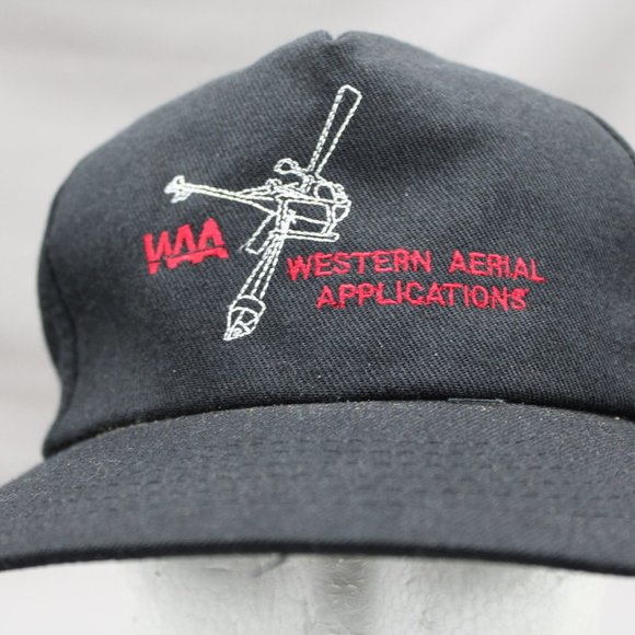 Vintage Baseball Cap - Western Aerial Applications - Adult Zipper Back - Picture 2 of 8
